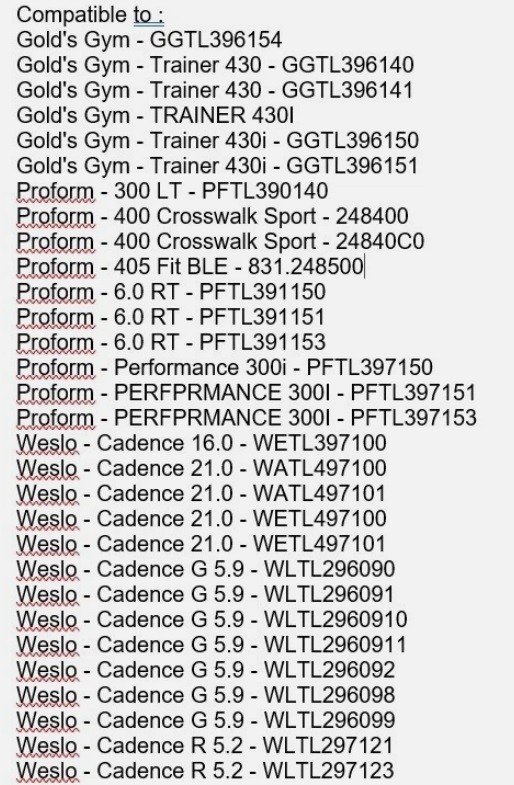 treadmill  latch assembly part 266368 Weslo cadence G 5.9/Gold's Gym /Proform
