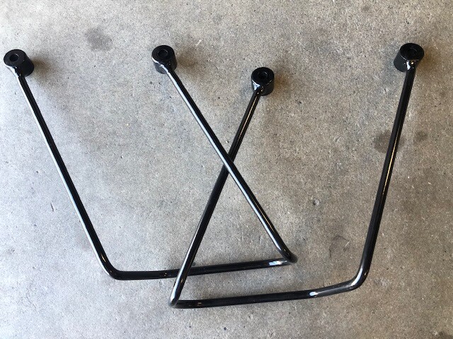 Universal Saddle Bag Brackets Motorcyle Cruiser Harley HD