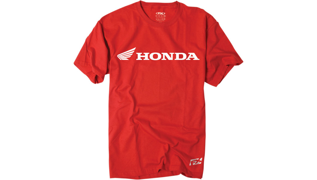 NEW FACTORY EFFEX Honda Horizontal T-Shirt - Red -ADULT SIZES-MOTORCYCLE/OFFROAD