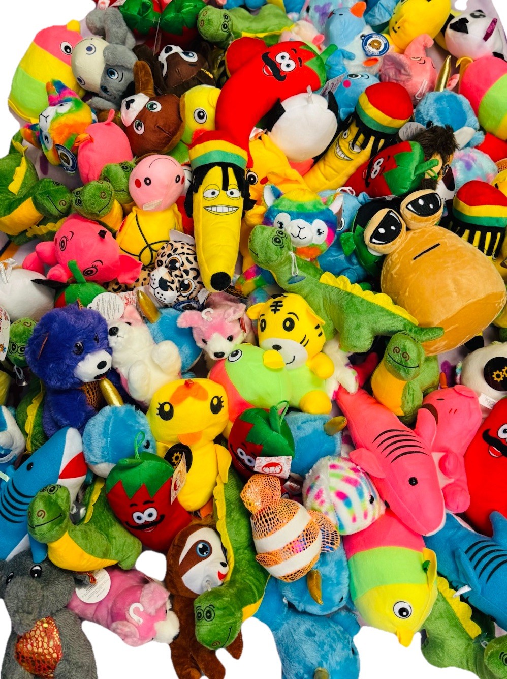 Crane Claw Machine Animal Plush Filler Mix 110 Pieces (100% Generic) Small 5-9”