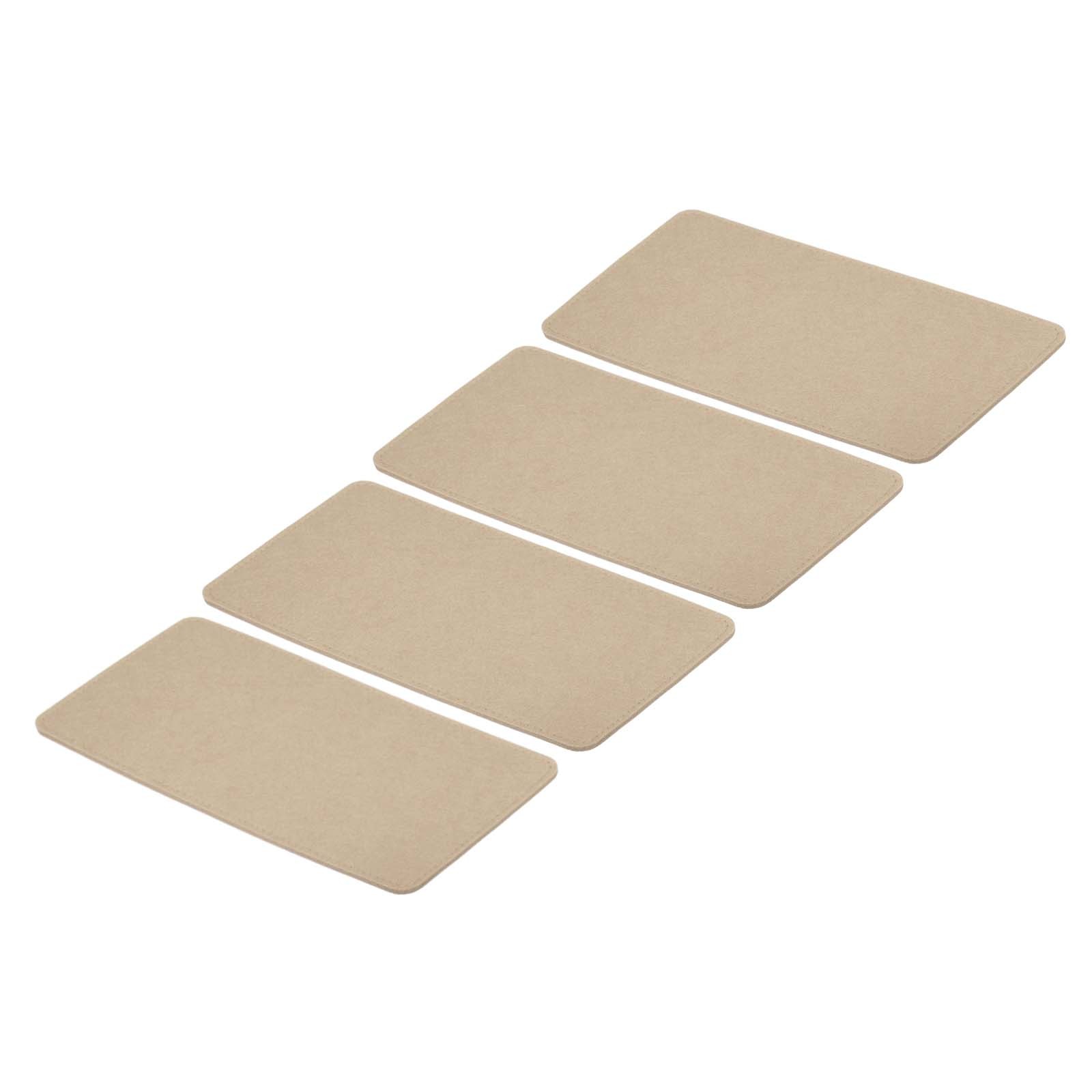 13.8''×7'' Felt Bag Base Shaper, 4pcs Bag Bottom Organizer Rectangle, Beige