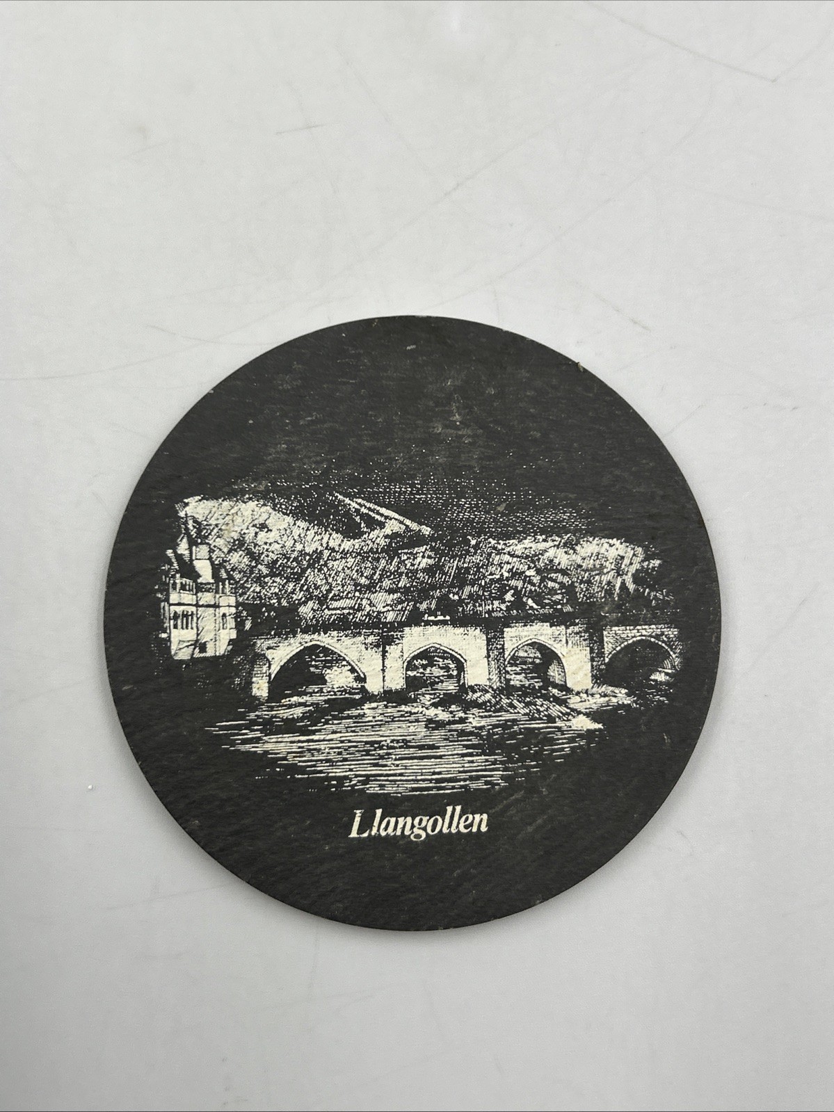 Vintage Llangollen Coaster On Stand