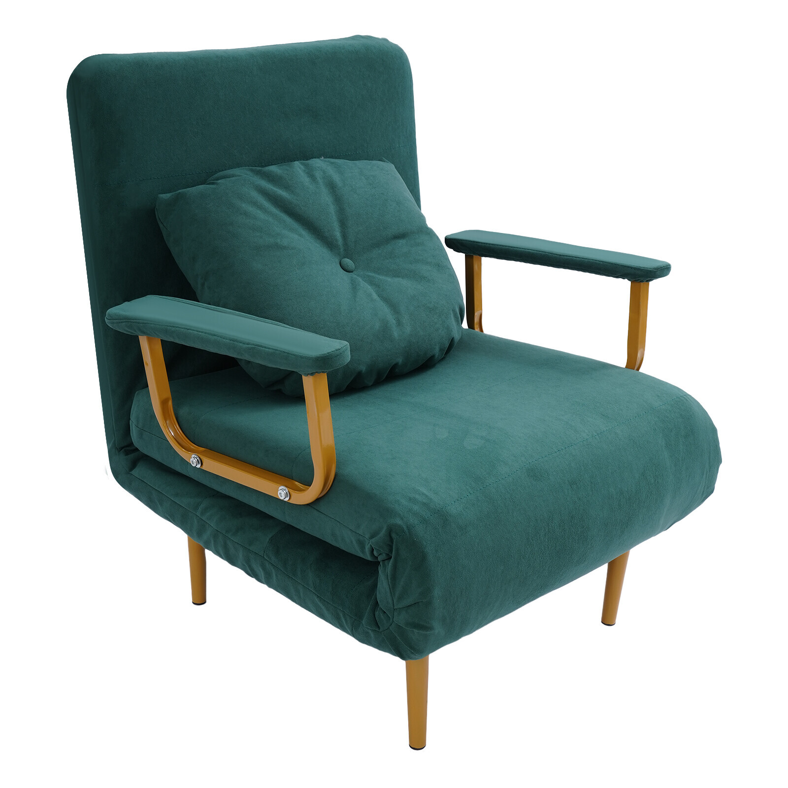 Convertible Sofa Bed Folding Arm Chair Sleeper Leisure Recliner Lounge Couch