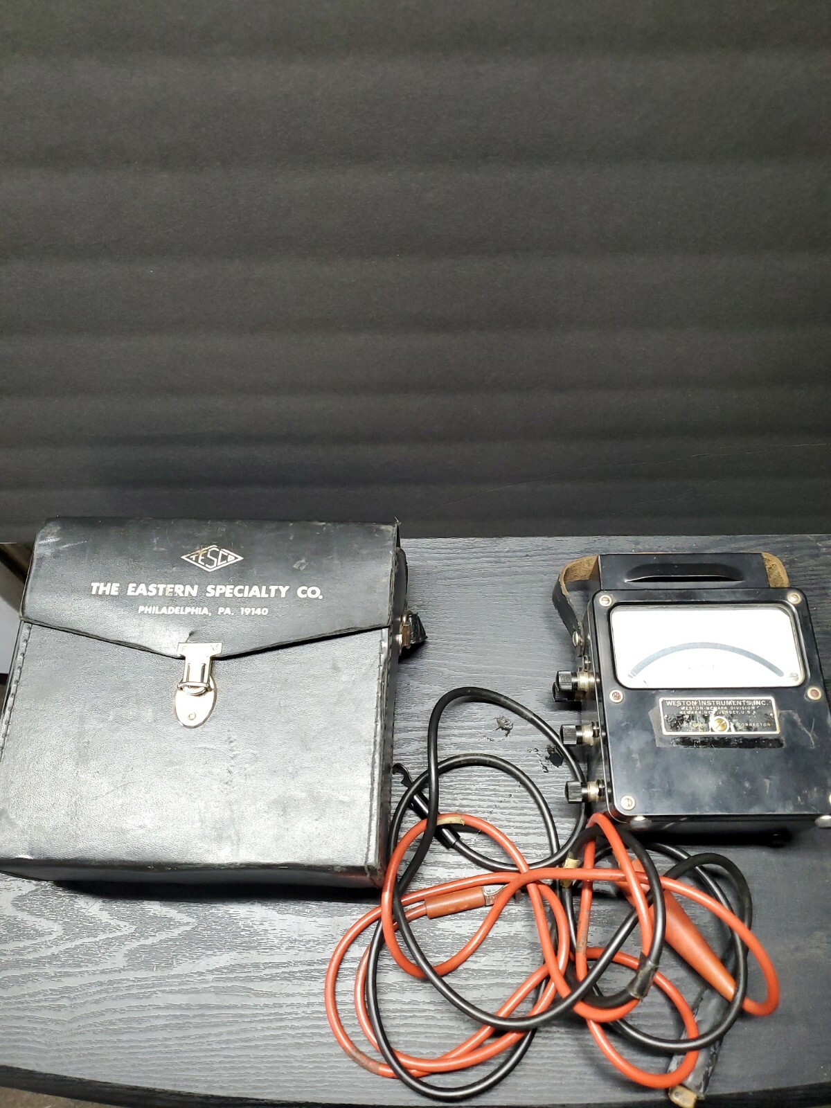 Vintage Weston Electrical Instrument Corp. AC Voltmeter / with Case & Leads
