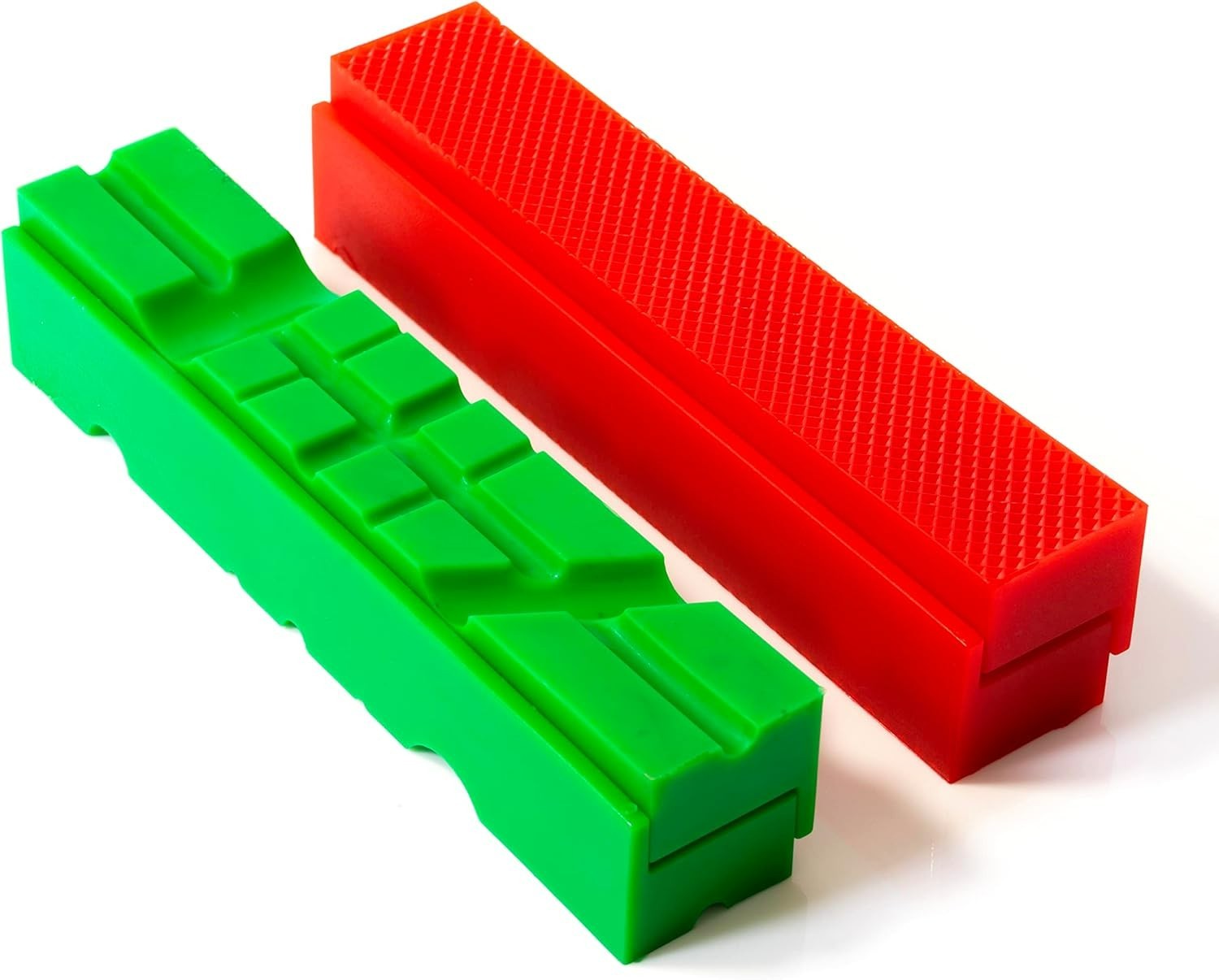 2 Pack Vise Jaw Covers 6.1" Non-Marring Pads Standard & Grooved Sets