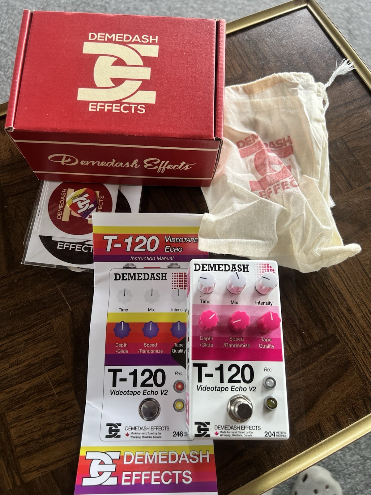 Demedash T-120 Tape Echo Pedal.