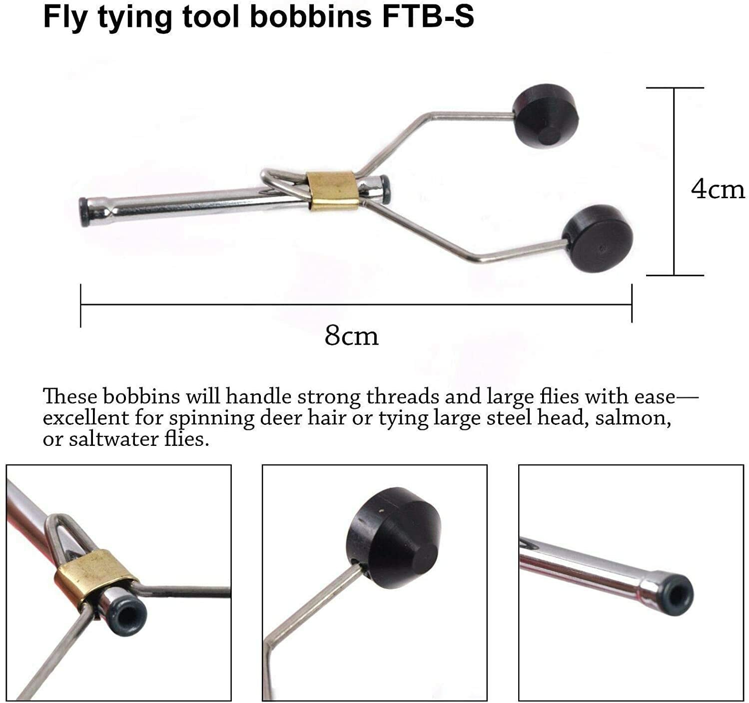 Fly Tying Tool Kit with Box Whip Finisher Dubbing Needle Bobbins