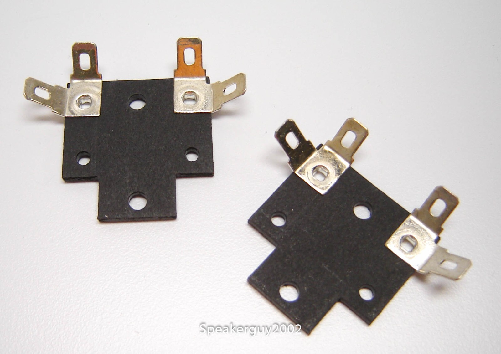 Pair of Fiber Board Woofer Terminals / Speaker Part / .205 Spade / FBT17