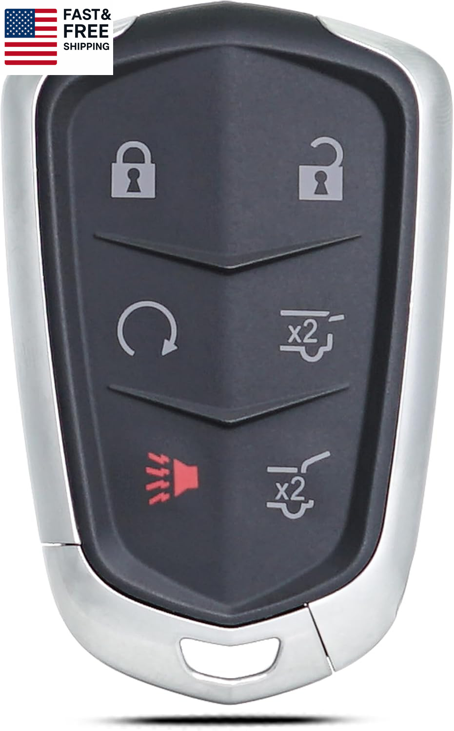 Key Fob Shell Case Replacement Fits for Cadillac Escalade ESV 2015 2016 2017 201