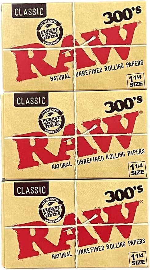 RAW Classic 300s Rolling Papers 1 1/14 - (3 Packs)