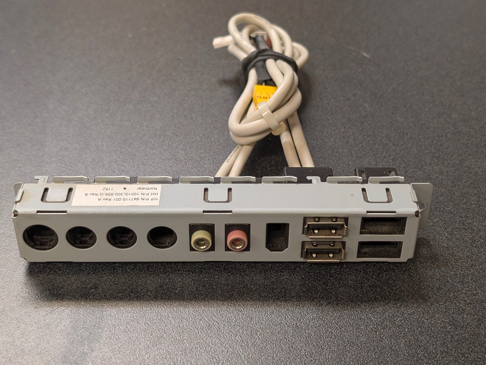 647115-001 HP P7 MICROTOWER SERIES 2.0 USB PORTS / AUDIO JACKS FRONT I/O