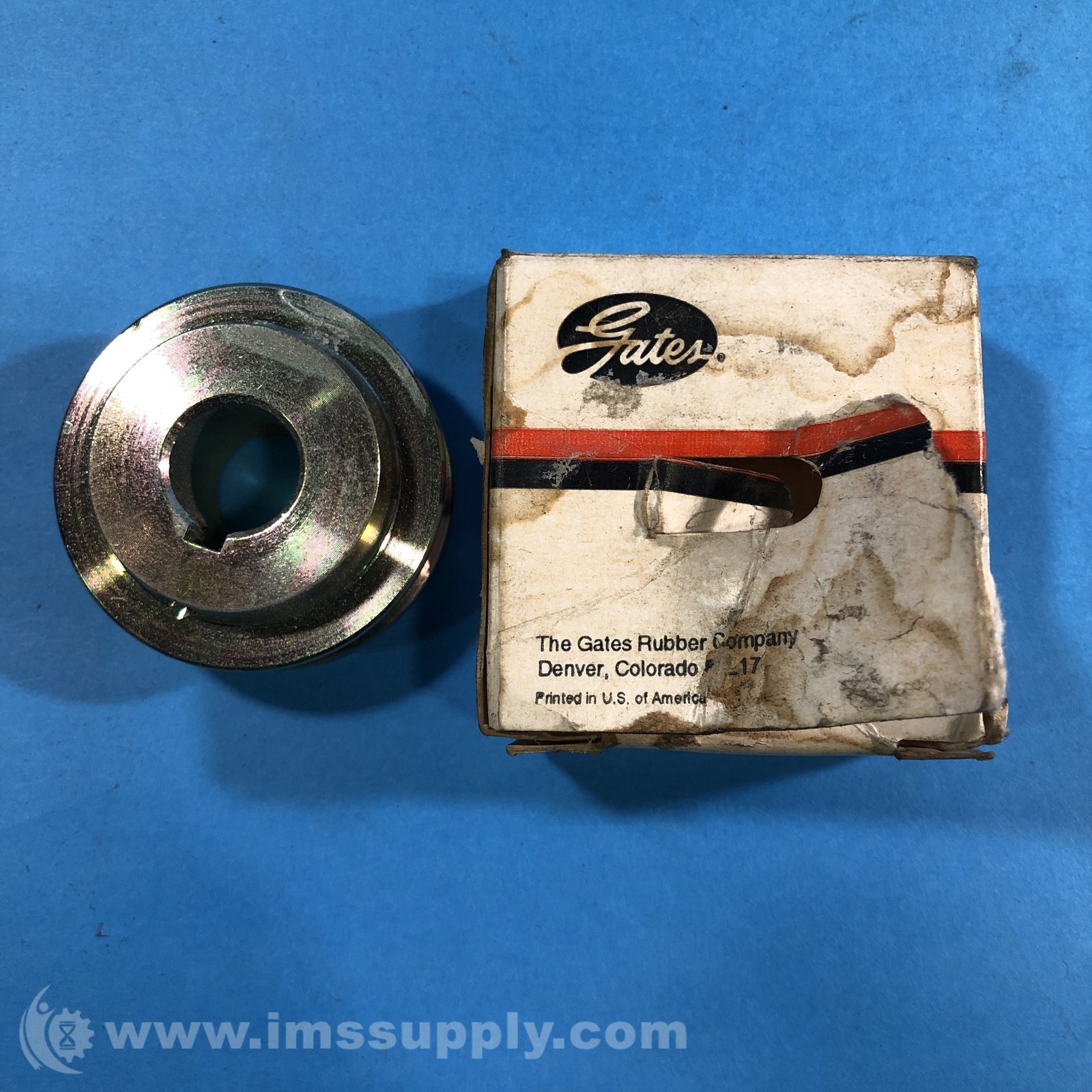 Gates 37331 Tru-Run Steel Pulley, Grove A, 5/8" Bore, 2" O.D. FNOB