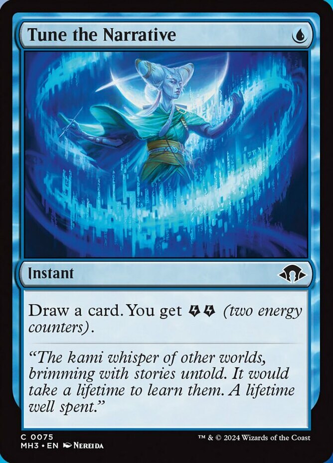 1x Tune the Narrative - Foil NM-Mint, English Modern Horizons 3 MTG Magic