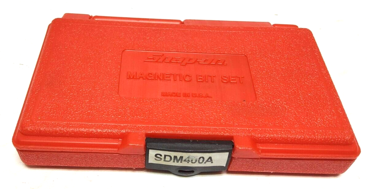 NEW Snap-on™ Master Screwdriver MAGNETIC Bit 37 Pcs Set Red Hard Case SDM400A