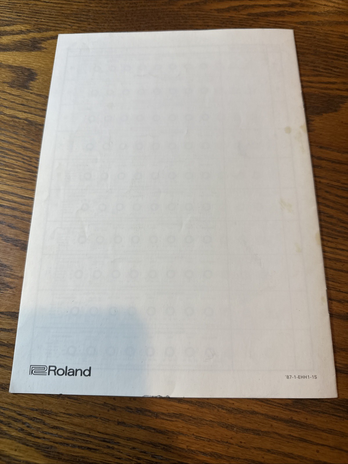 Roland DEP-3 Digital Effects Example Settings Booklet Original Quick Lookup Book