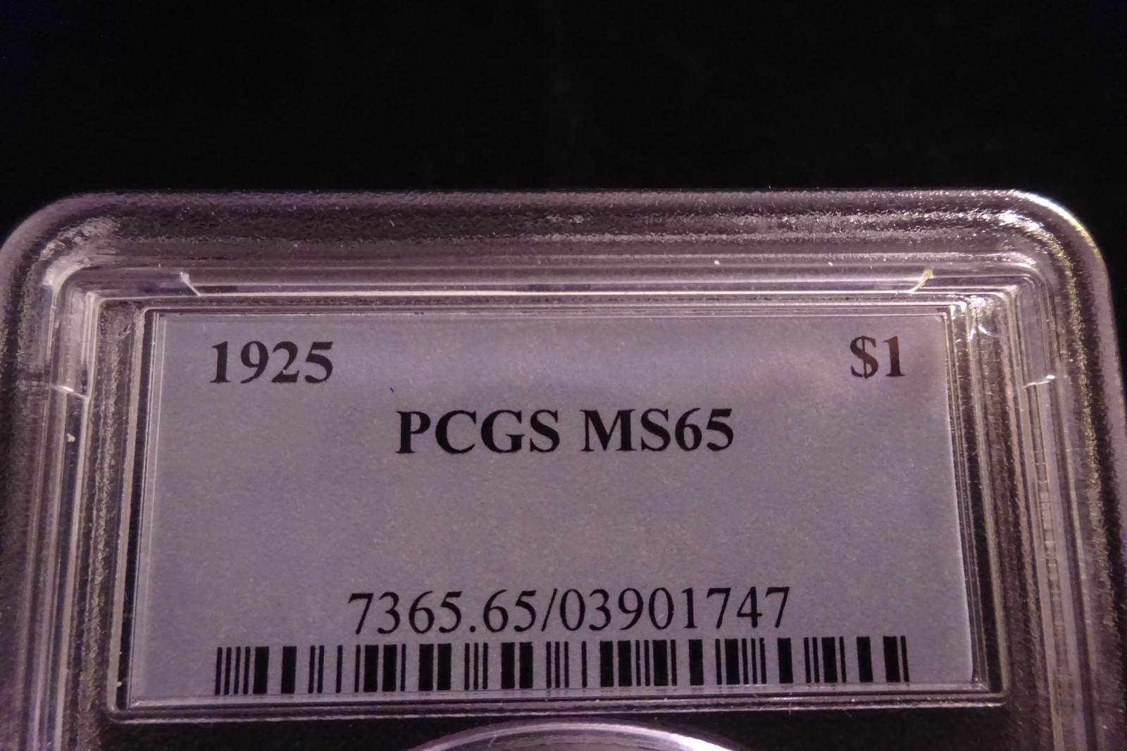 1925 Peace Silver Dollar PCGS MS65