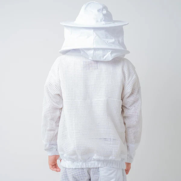 OZ ARMOUR 3 Layer Mesh Ventilated Beekeeping Jacket With Round Hat Veil