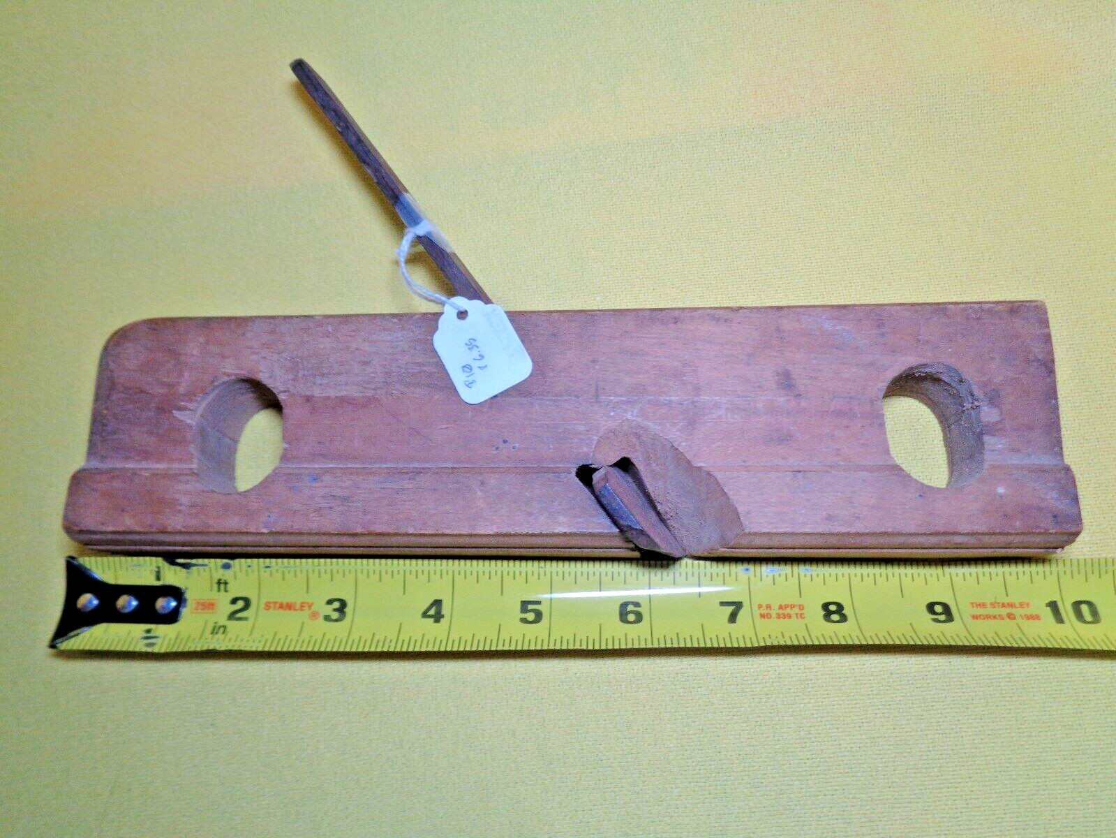 Antique Primitive Wooden Block Planar