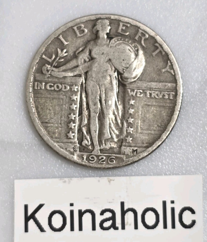 1929 S Standing Liberty Quarter 25c FINE Condition, Pulled From Storage 🔥