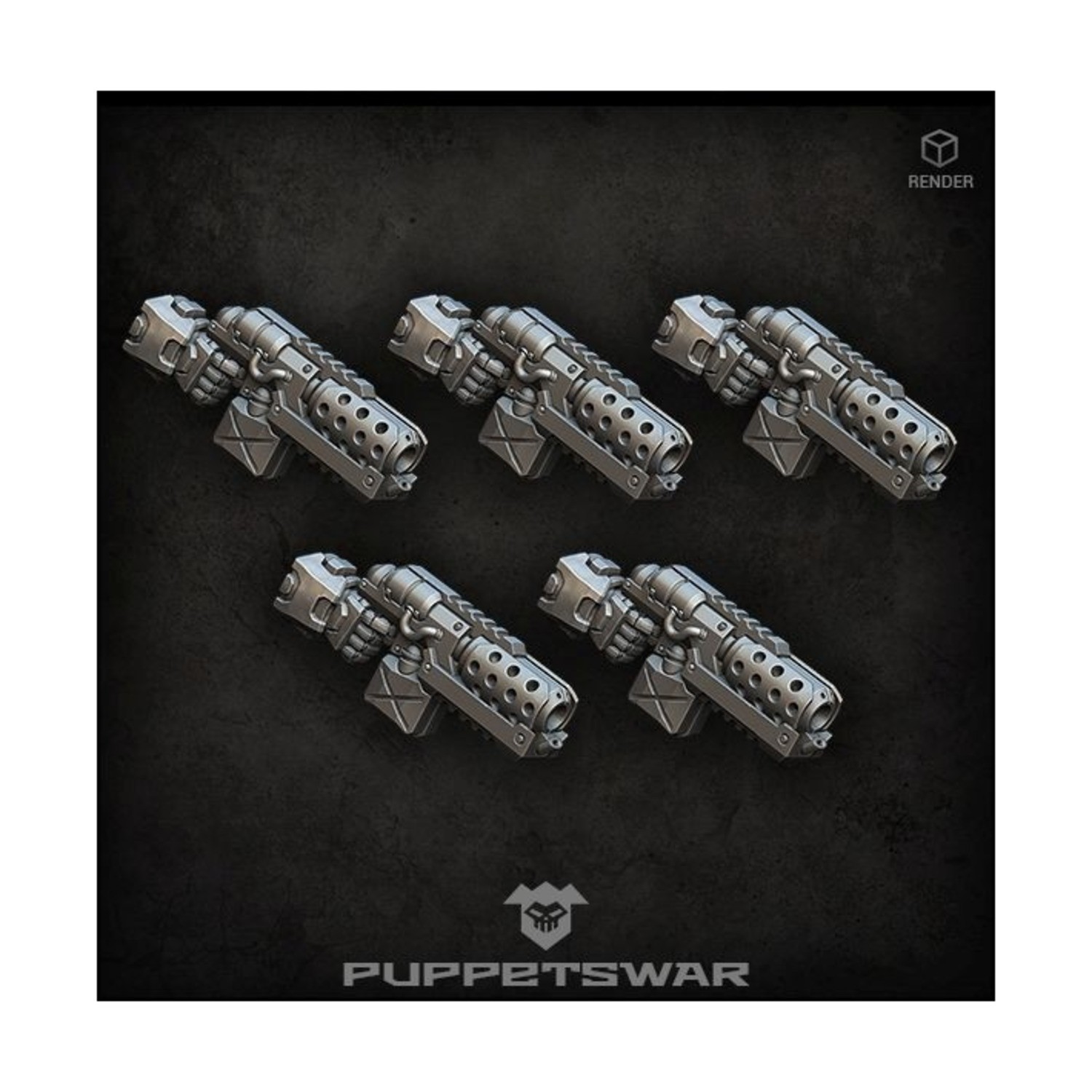 Puppetswar SF Infantry Equipment/Weapons 32mm Flamethrowers (Right) Pack New