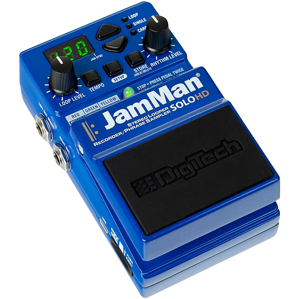 DigiTech JamMan Solo HD Stereo Looper Effects Pedal Blue