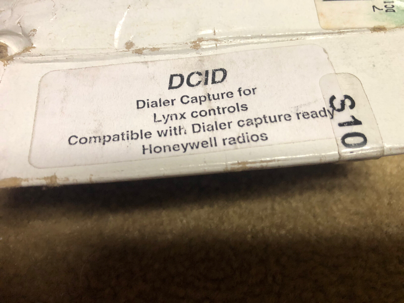 Honeywell DCID for Lynx panel