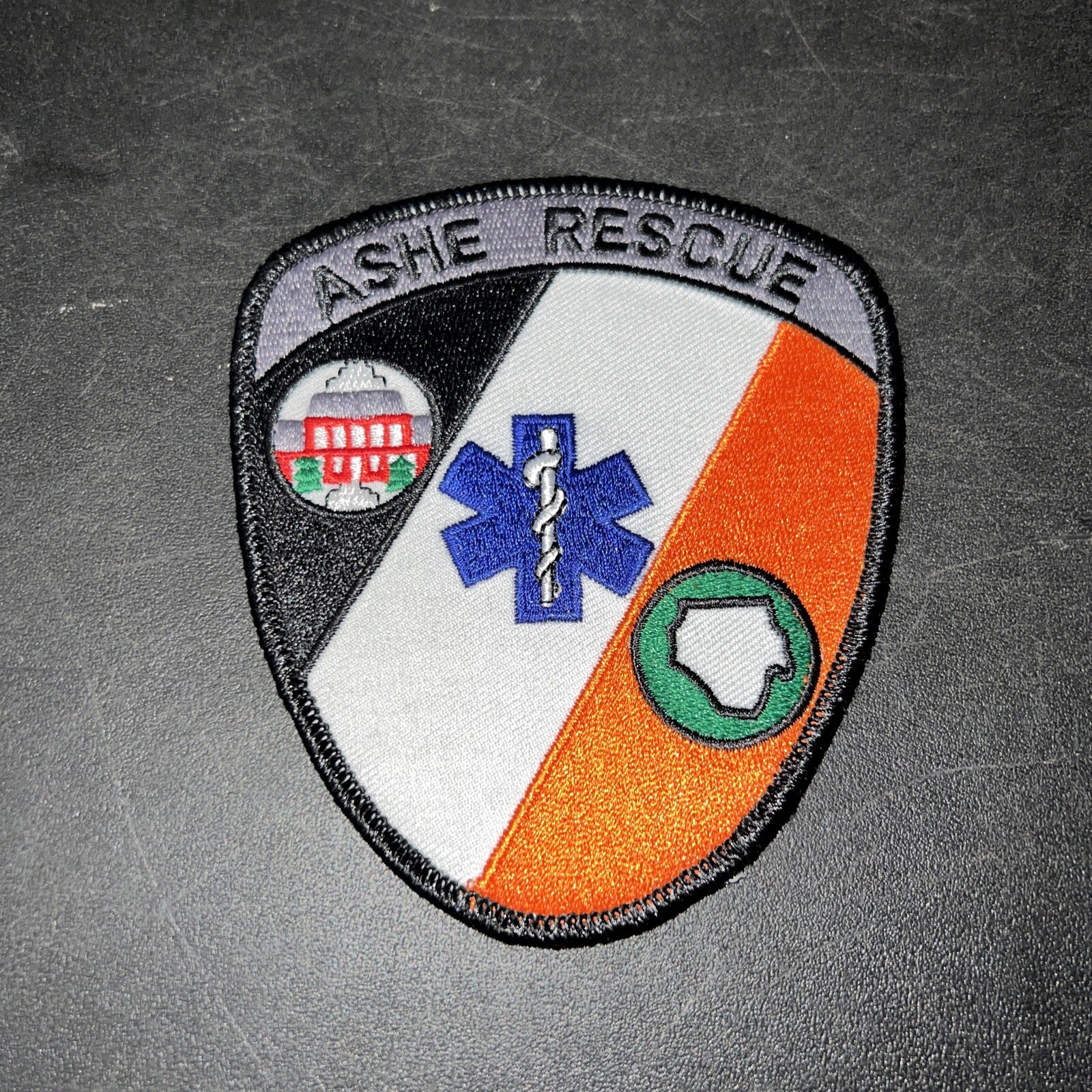 Vntg Obsolete North Carolina Fire Department Patch Ashe Rescue