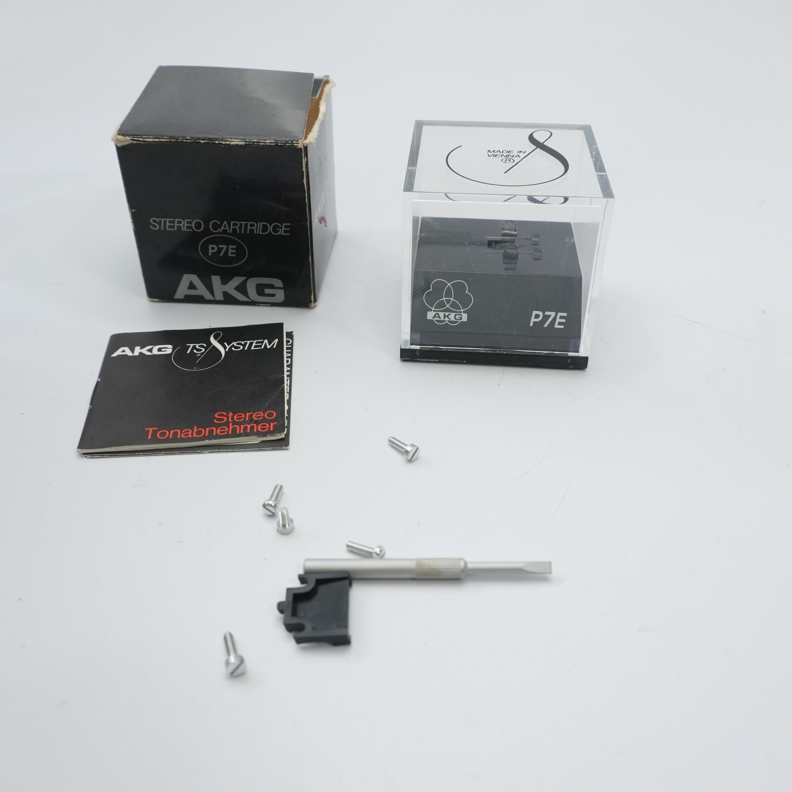 BOX ONLY - AKG P7E Stereo Cartridge X7E Stylus Cartridge Turntable
