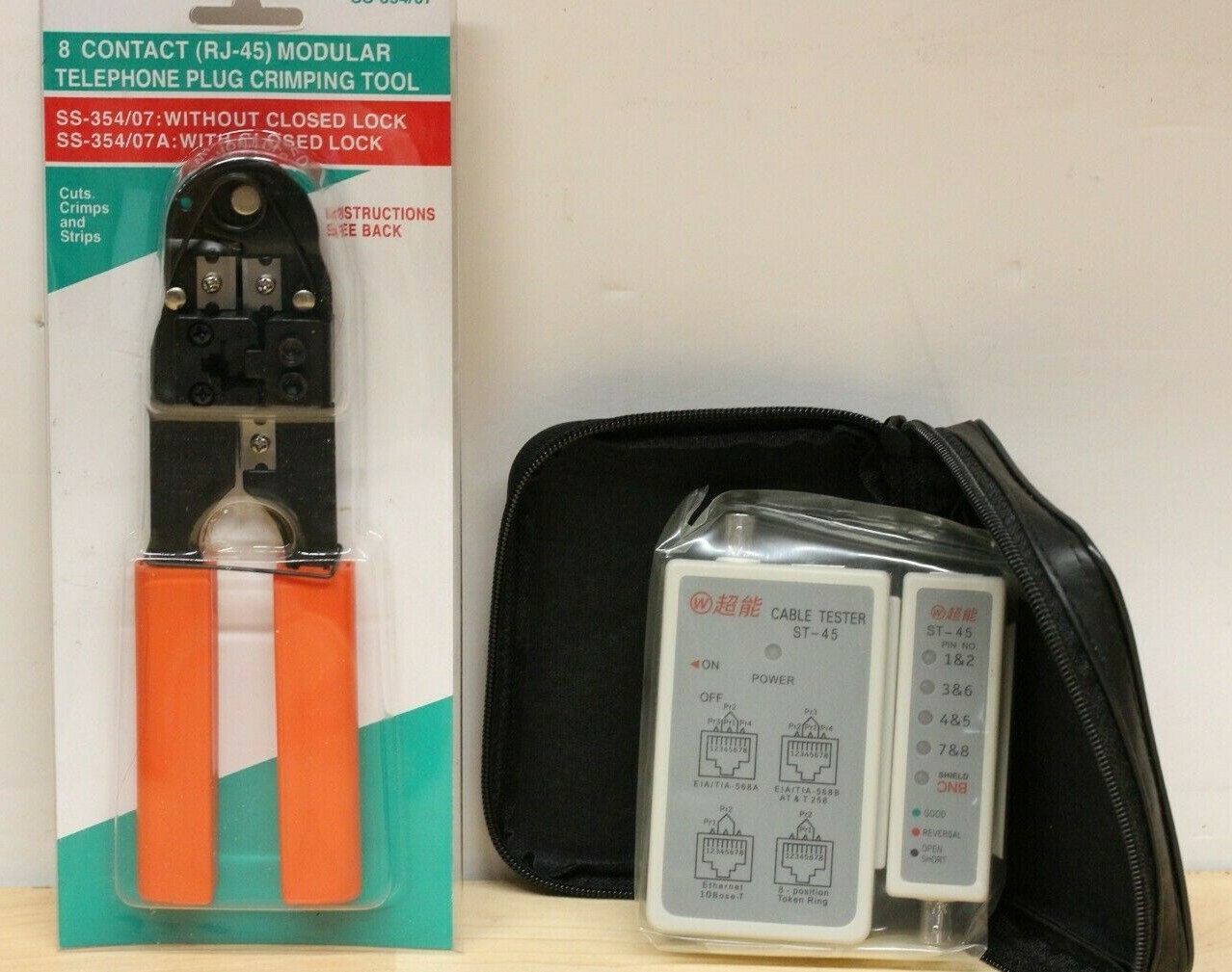 Network Tool Kit - Crimper and Tester (free ship)