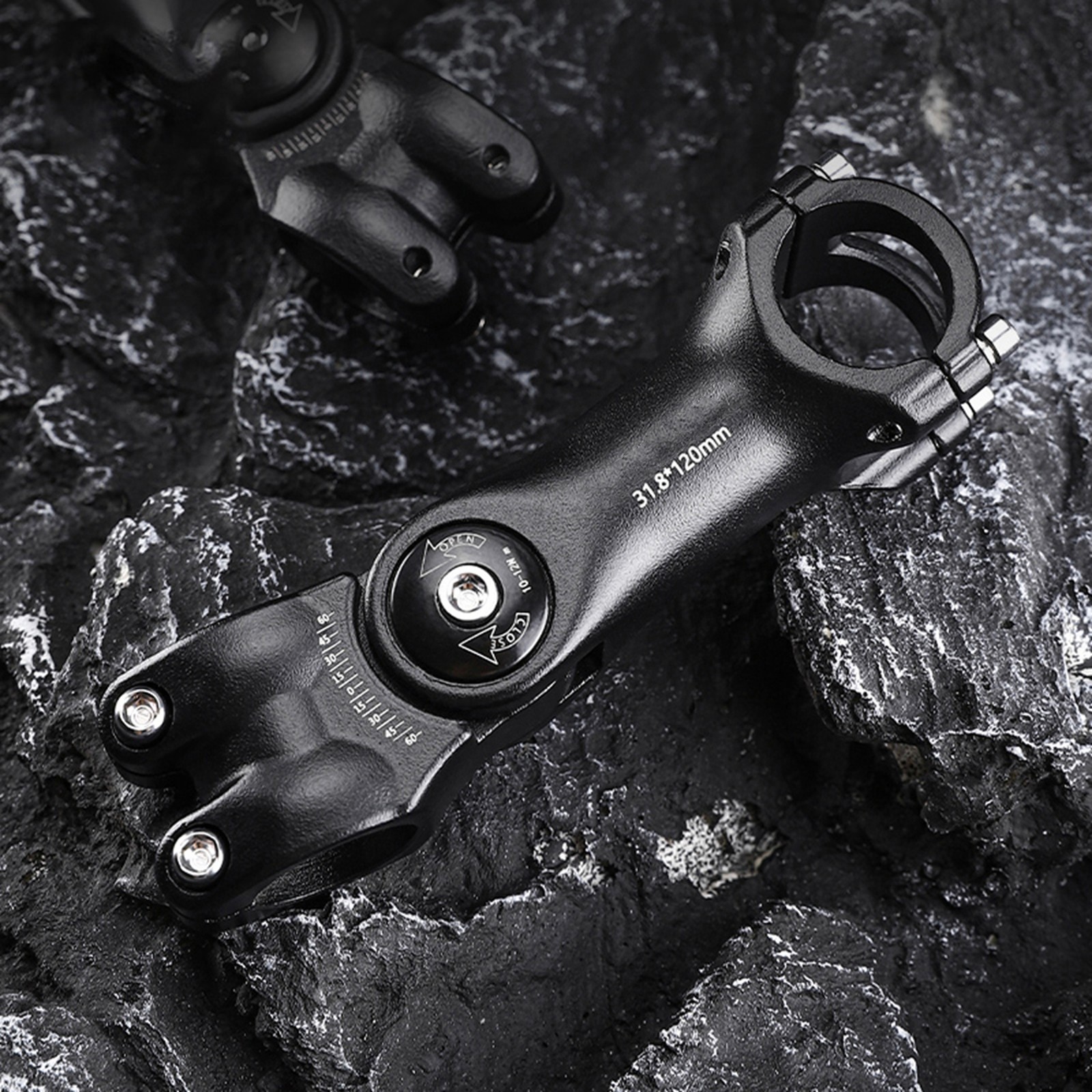 Adjustable Handlebar Stem Variable 60 Degree Angle Alloy L6K3