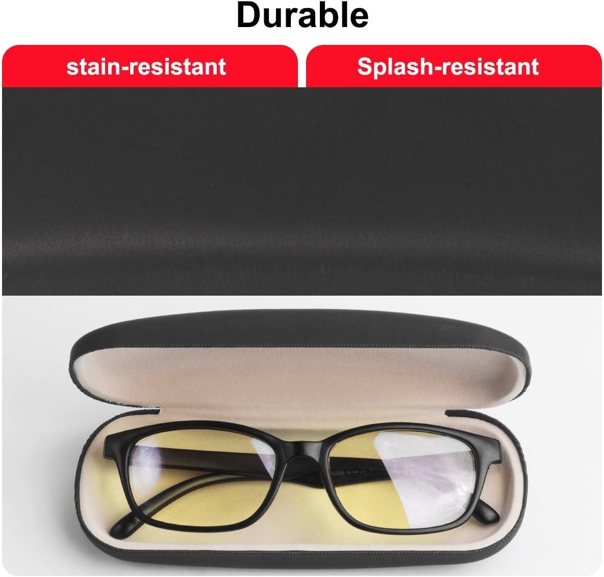 Versatile Hard Shell Glasses Case - Lightweight and Practical for All Eyewear