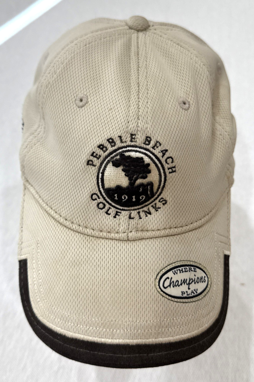 Pebble Beach Golf Links 1919 Hat Where Champions Play Adjustable Strap