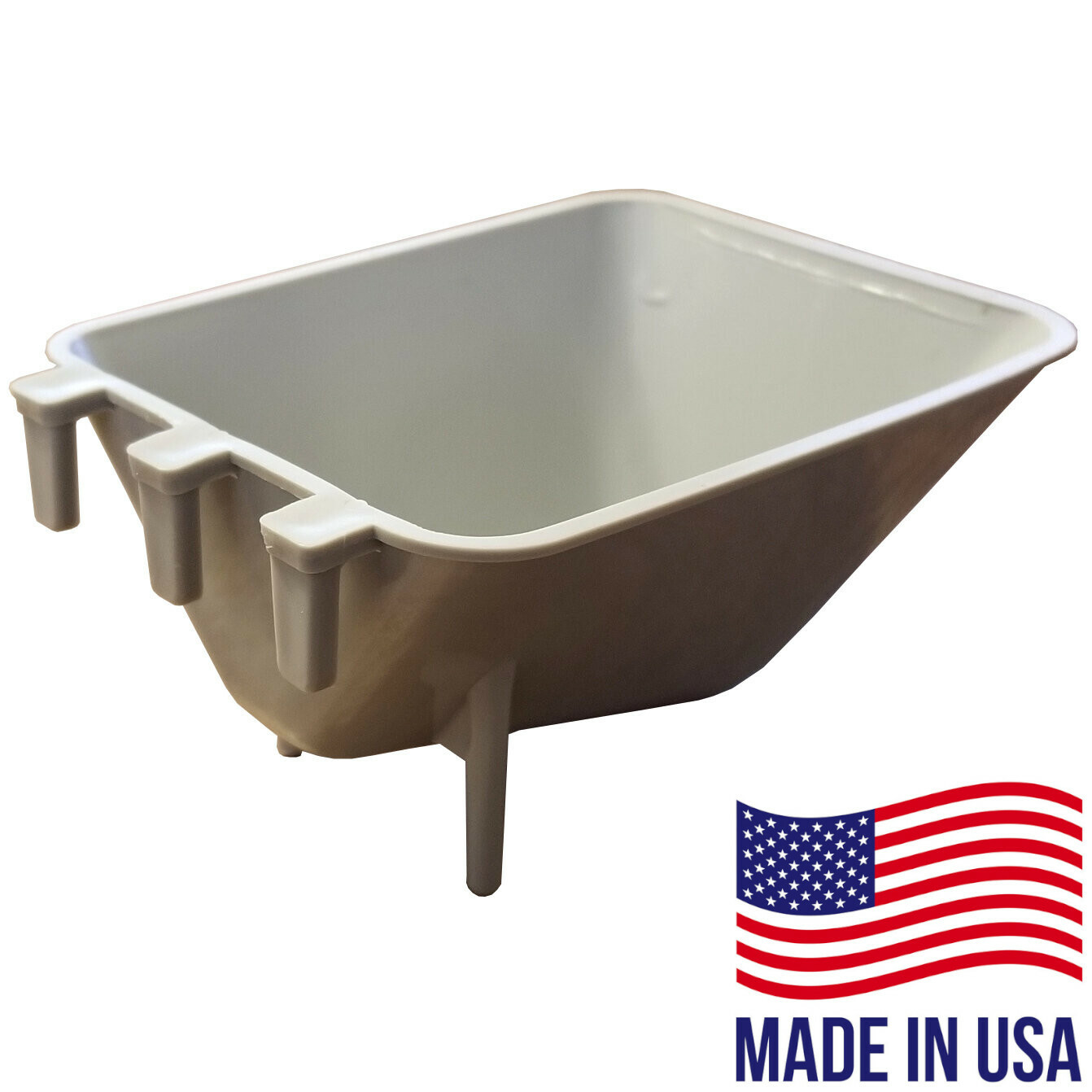 Pinnon Hatch Farms 3 Pack Gray 1/2 Pint Surefeed Hanging Feed & Water Cage Cups