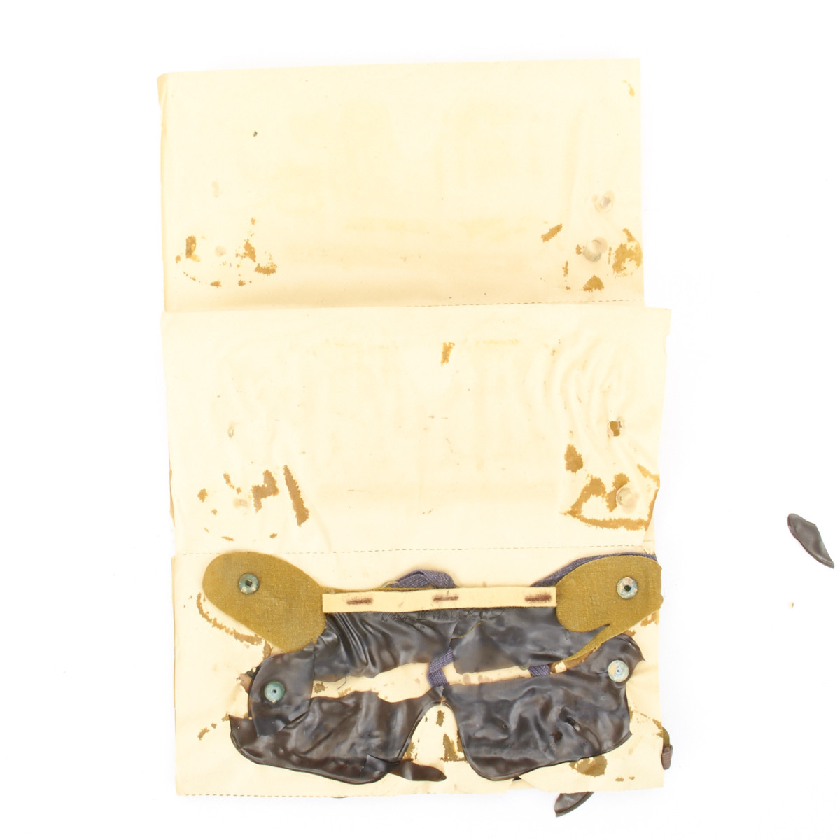 Original British WWII Anti-Gas Eye Shields in Original Packaging- Not For Use