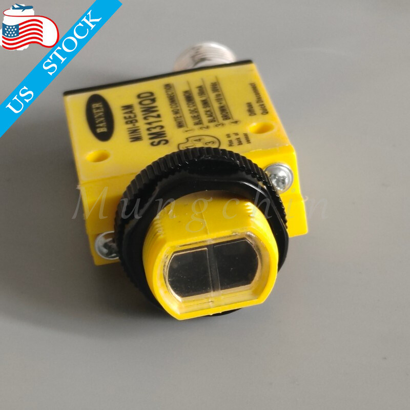 New in Box For Banner SM312WQD Photoelectric Sensor 4PIN 10-30VDC 1500mm