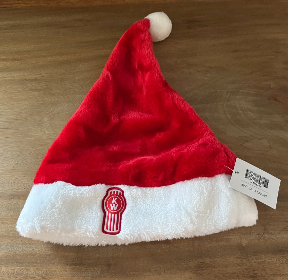 Kenworth Trucks Red & White Christmas Holiday Santa Stocking Hat/Cap