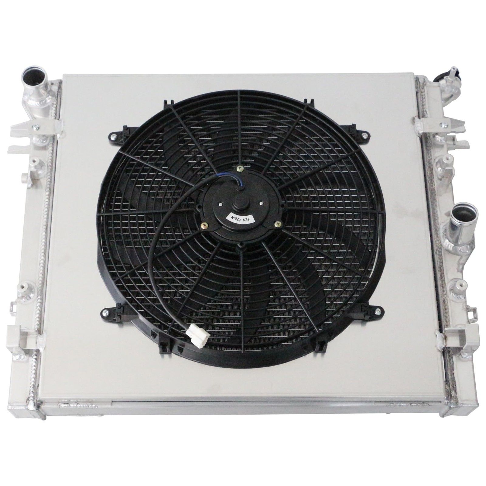 Radiator with Shroud Fan for 2007-2018 Wrangler JK 3 Row Aluminum
