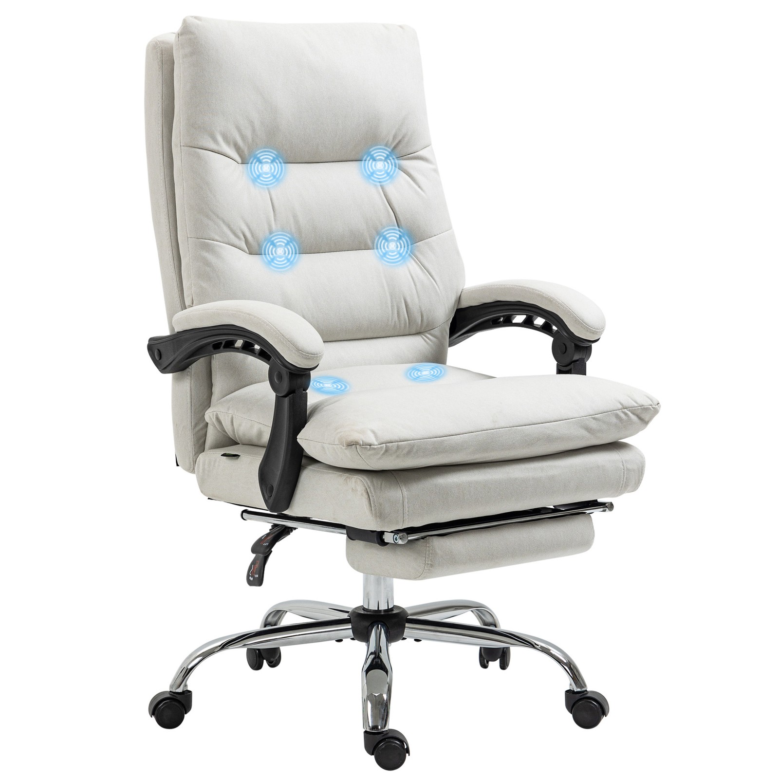 Vinsetto Microfibre Vibration Massage Office Chair, Reclining