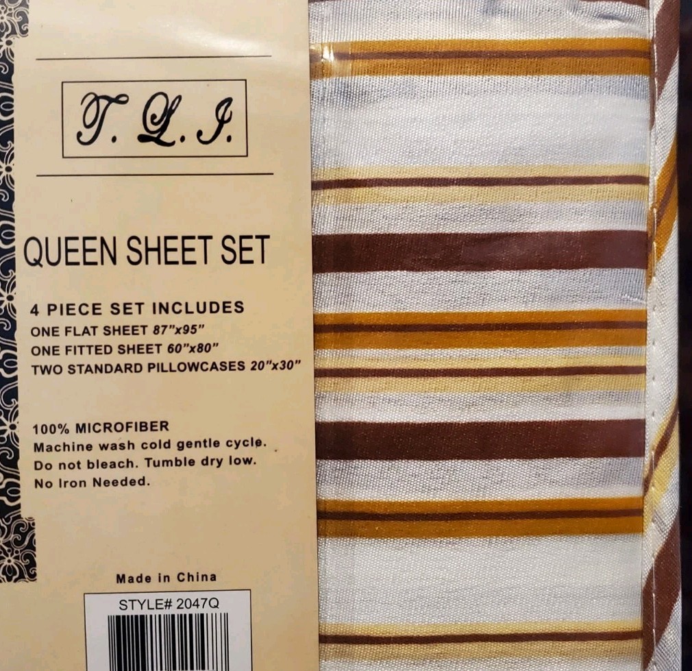 BRAND NEW Queen 100% Microfiber Sheet Set Extra Soft 400 Thread Deep Pocket