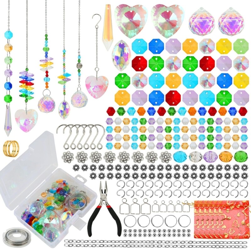 Colorful Bead Craft Set DIY Jewelry Making Accessories for Adults and Hobbyists
