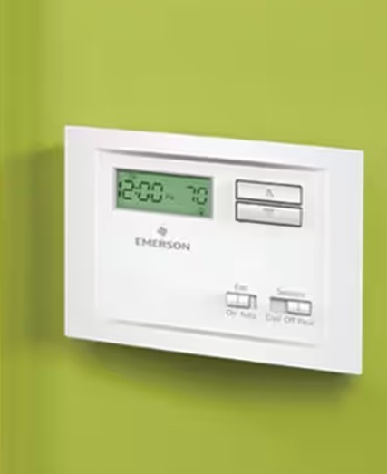 White Rodgers Heating and Cooling Single Stage Thermostat Non Programmable NP110