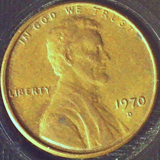 1970 D LINCOLN CENT  CIRCULATED  REVERSE WOODY