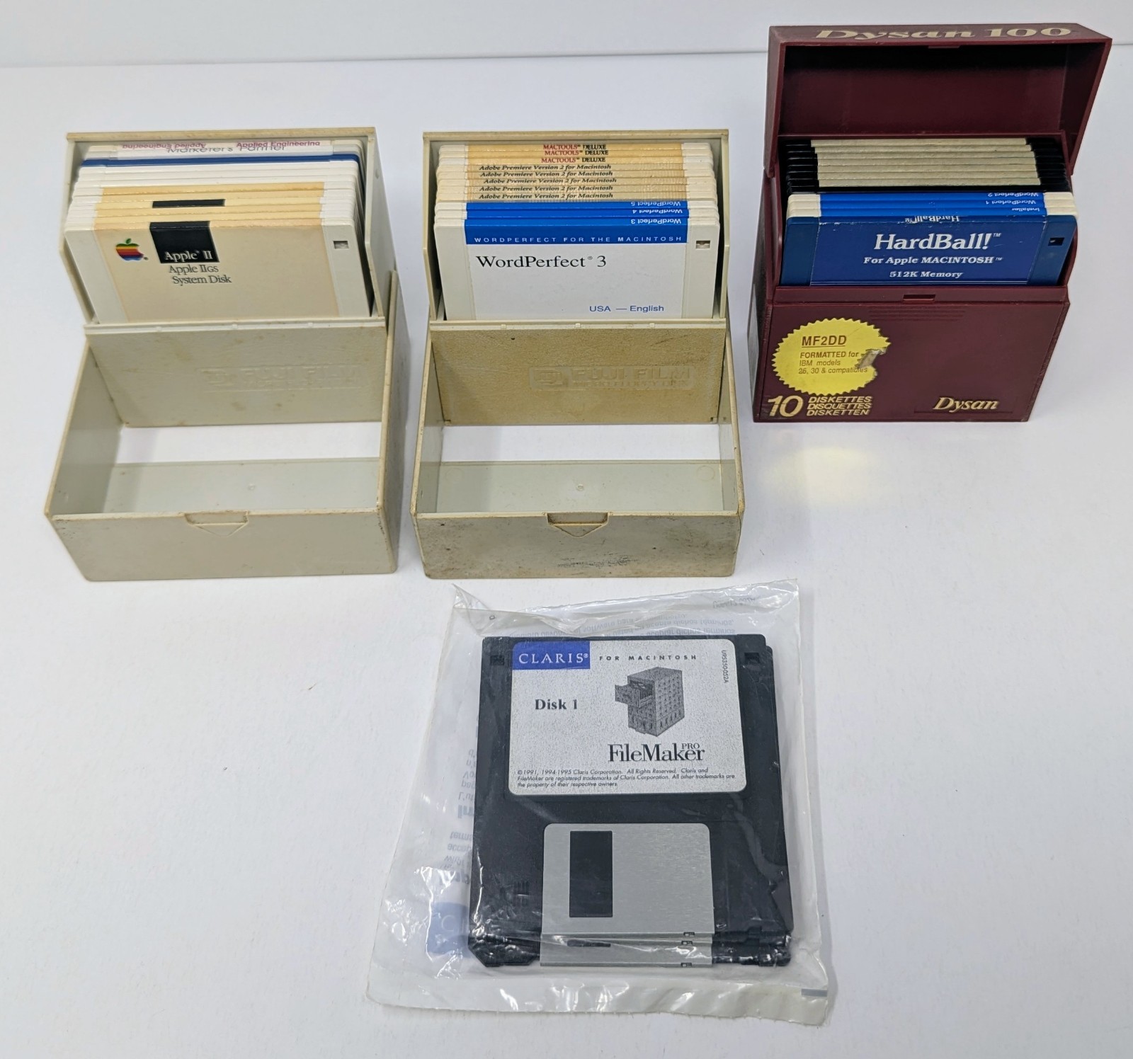 Apple Mac Software Lot Of 38 3.5" Disks - Leisure Suit Larry, Adobe, & More!
