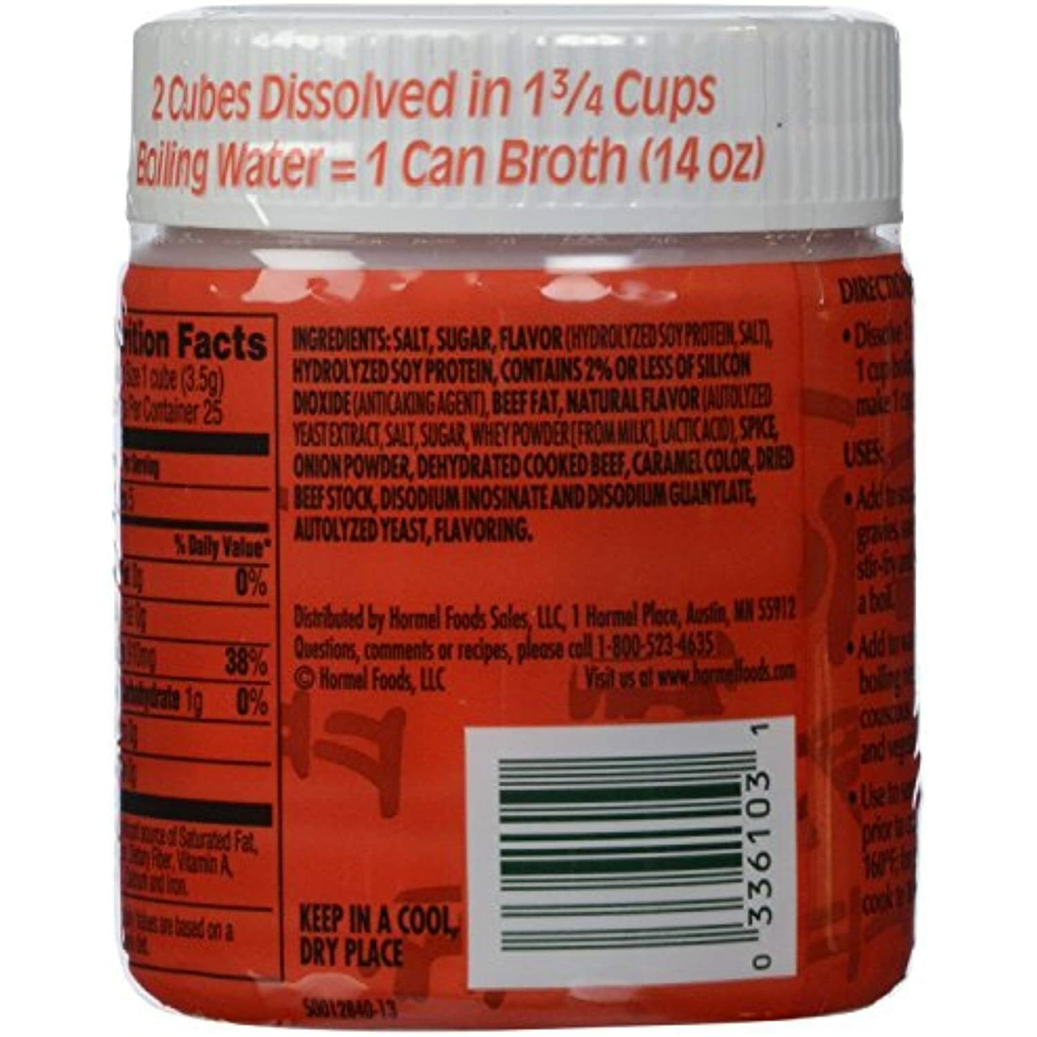Herb-Ox Beef Bouillon Cubes, 25-Count