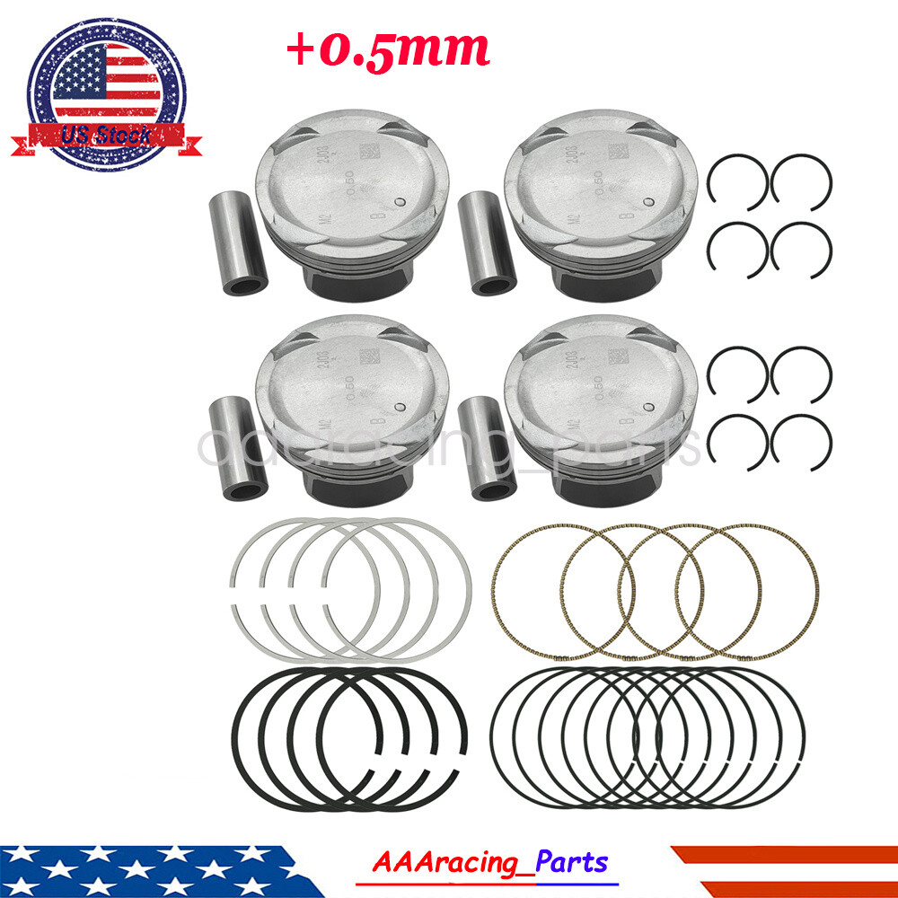 Oversized Pistons For Hyundai Elantra Tucson Kia Soul 1.8 2.0L 23041-2E000+0.5Mm