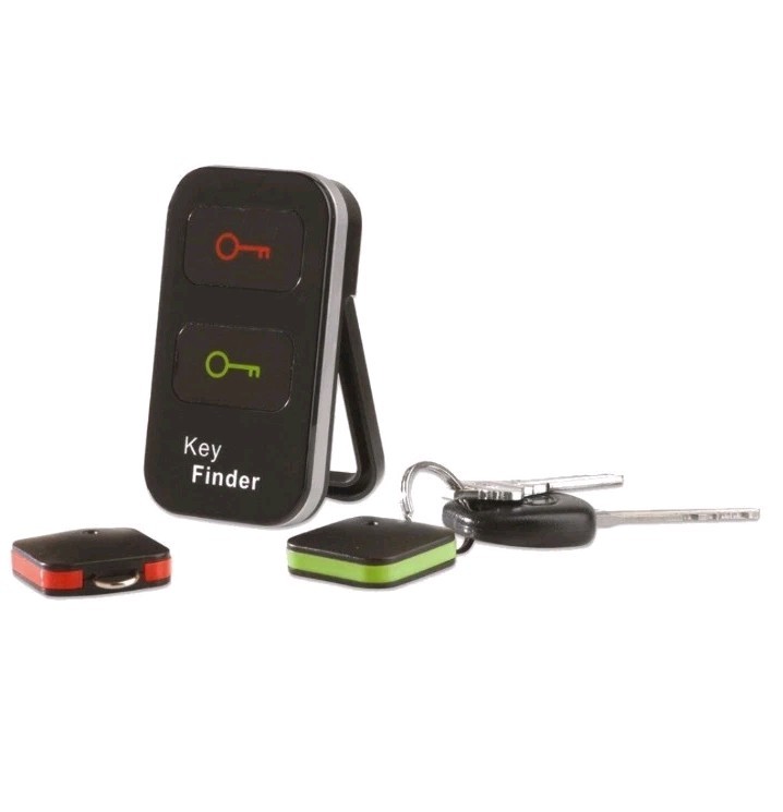 Wireless Key Finders Beep Locator 50 foot Range 2Tags  Color Coded Chain
