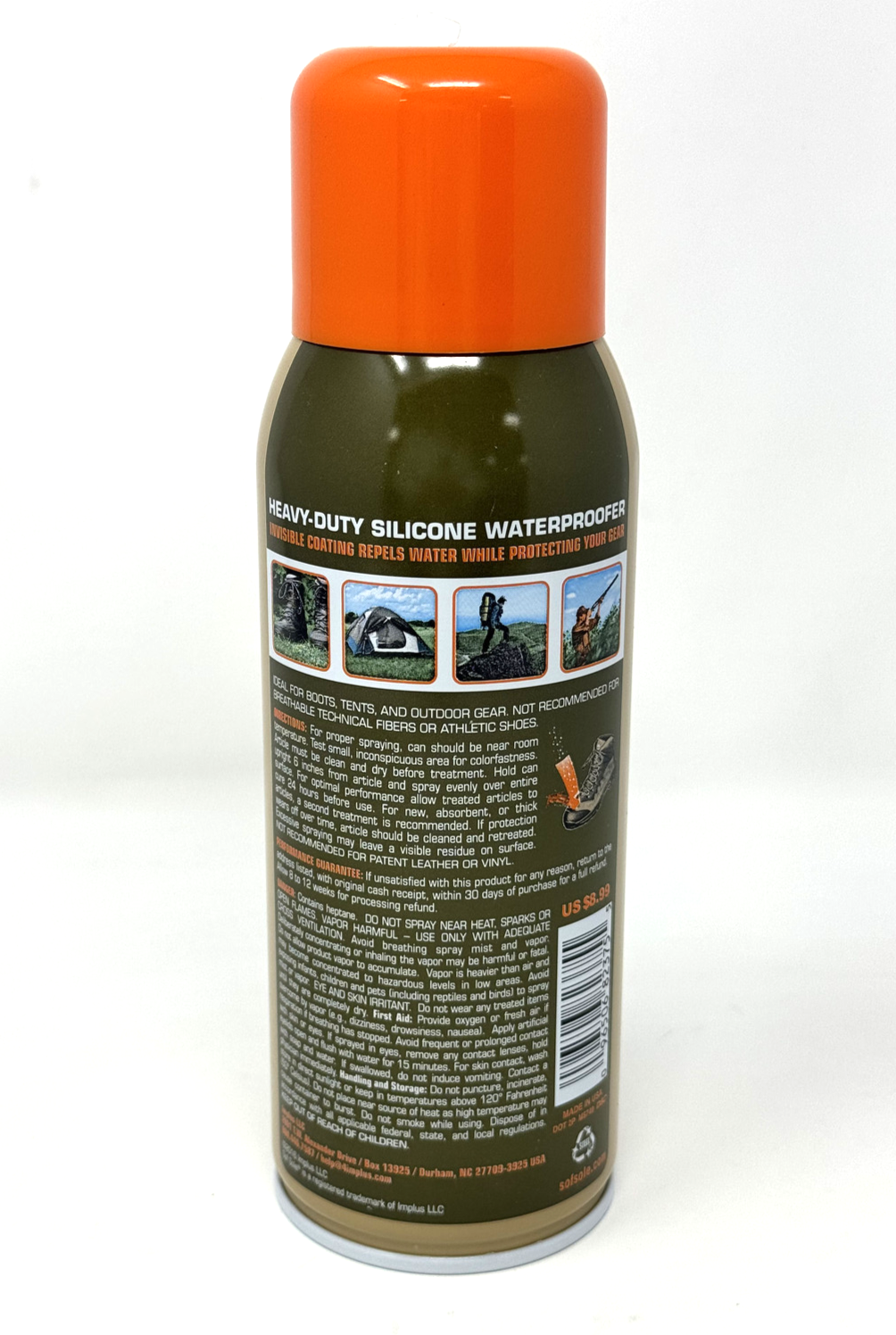 * SOFSOLE * HEAVY-DUTY SILICONE WATERPROOFER SPRAY ' 12 OZ ' INVISIBLE COATING