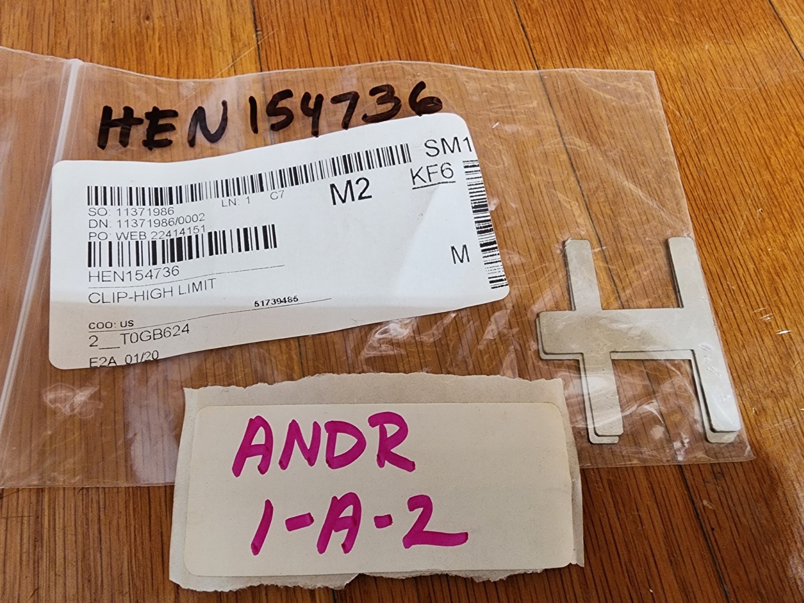 Lot of 2- Henny Penny 154736 High Limit Clip