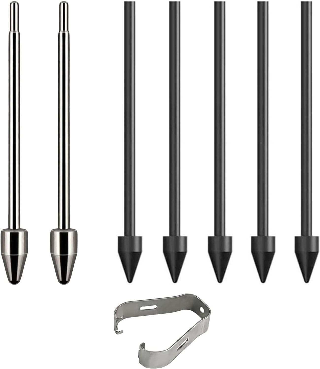 Titanium Metal Nibs/Tips Replacement for Samsung Galaxy Tab S9/S9FE+/S9 Black