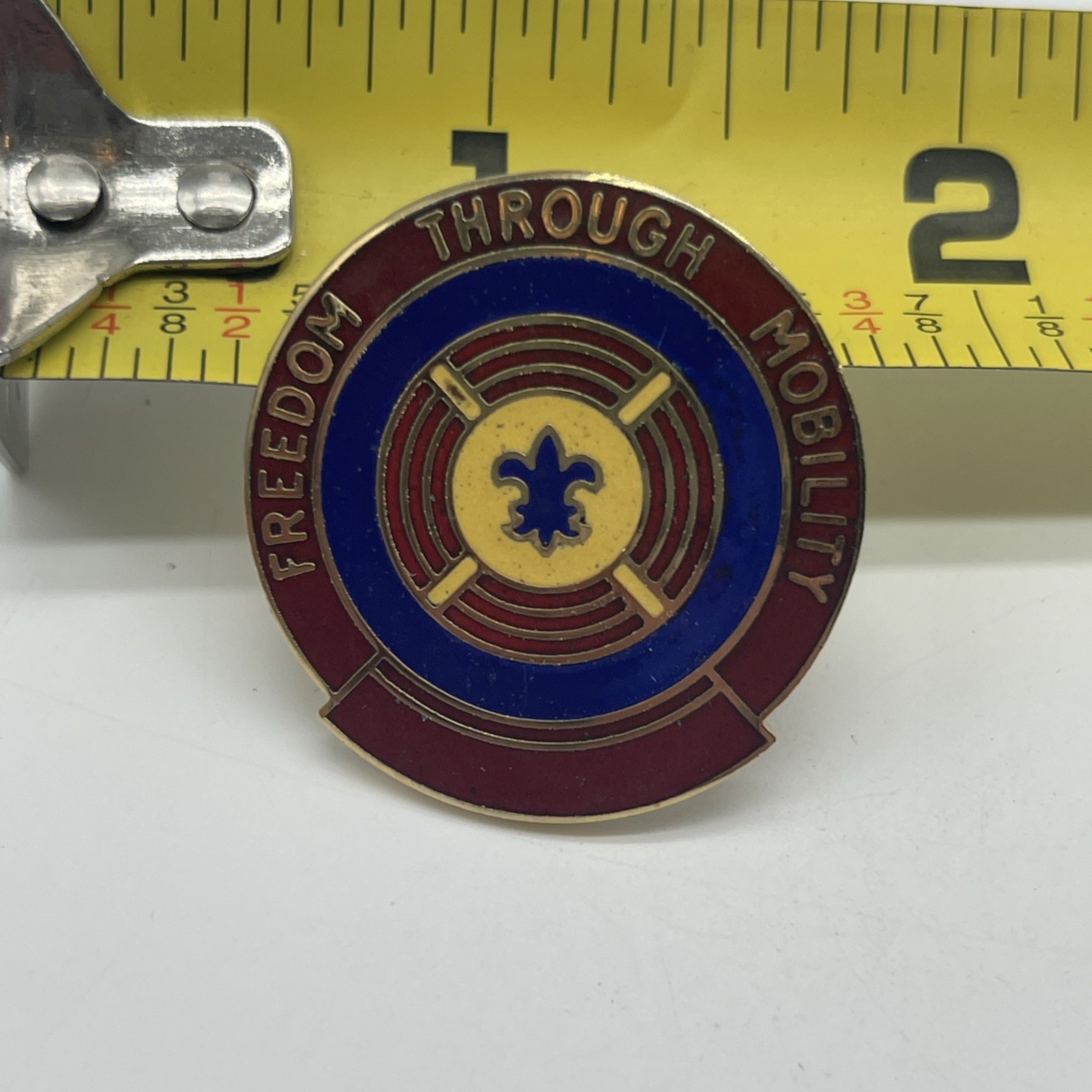 U.S. Military 4th Transportation Brigade DI DUI Crest Pin FREEDOM THROUGH MOBILI